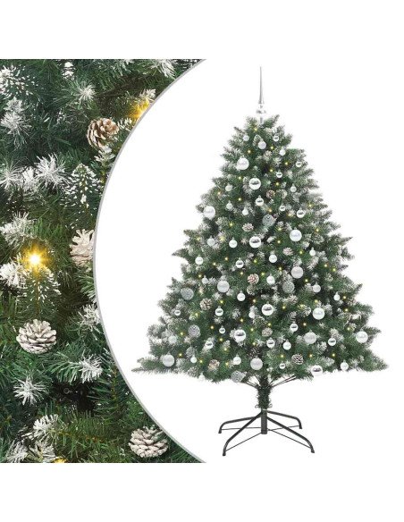 Albero di Natale artificiale con 300 LED Verde 180 cm