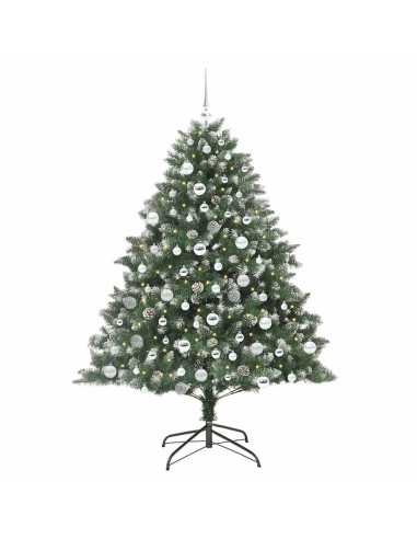 Albero di Natale artificiale con 300 LED Verde 180 cm