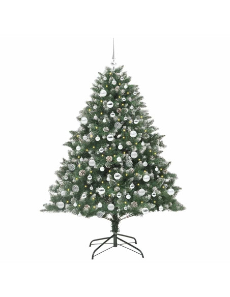 Albero di Natale artificiale con 300 LED Verde 180 cm