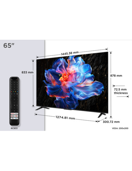 TCL Serie Smart TV 4K Ultra HD 65" 65P69K, Dolby Audio, HDR10+, Google TV