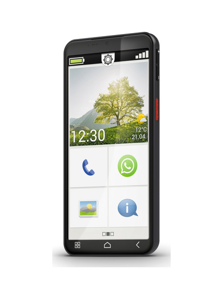 Emporia emporiaSMART.7mini 13,8 cm (5.45") SIM singola Android 15 4G USB tipo-C 6 GB 128 GB 3500 mAh Nero