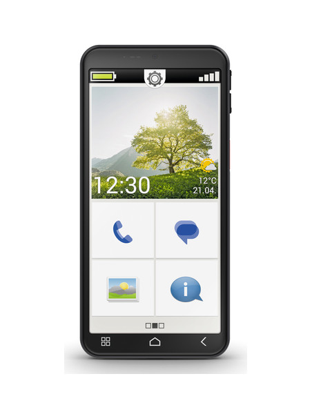 Emporia emporiaSMART.7mini 13,8 cm (5.45") SIM singola Android 15 4G USB tipo-C 6 GB 128 GB 3500 mAh Nero