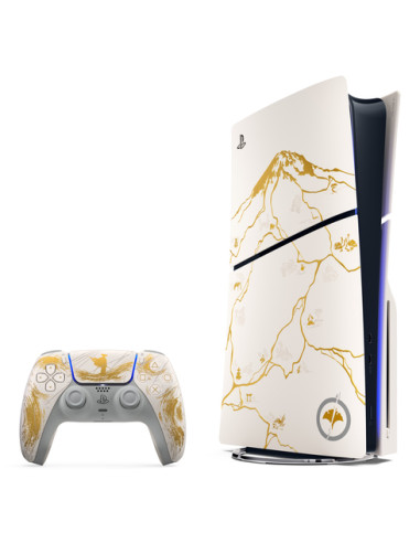Sony PlayStation 5 - Ghost of Yotei Gold Limited Edition 1 TB Wi-Fi Nero, Bianco
