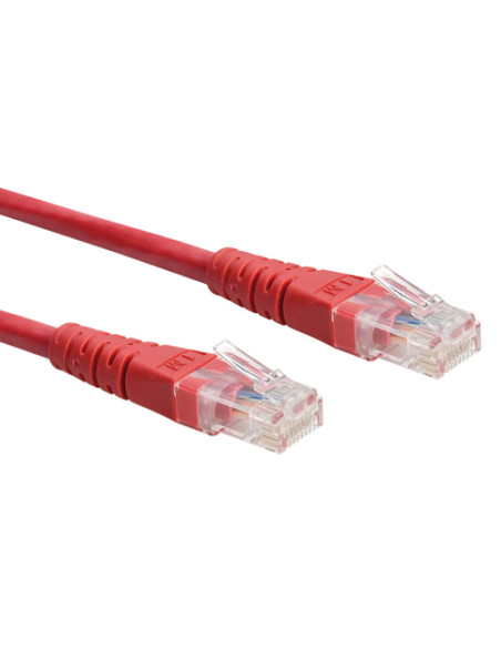 ROLINE CAVO UTP PATCHCORD CAT.6/CLASS E, ROSSO, 0.3M
