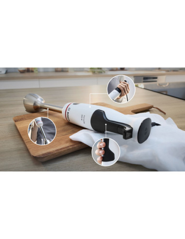 Bosch Serie 4 MSM4W420 Frullatore a immersione ErgoMaster 800 W Bianco