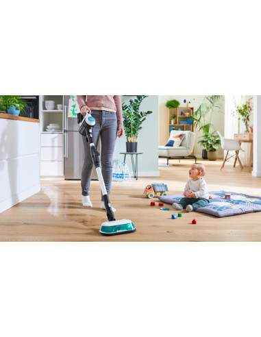 Bosch Scopa elettrica lavapavimenti 2in1 Unlimited 7 ProHygienic Aqua Bianco