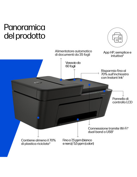 HP DeskJet 4320 Wireless All-in-One Colore Stampante