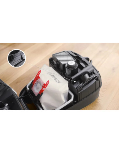 Bosch Serie 4 Aspirapolvere con sacco ProHygienic Bianco