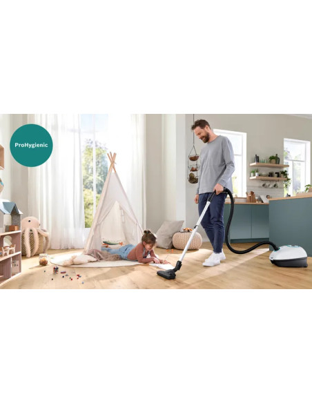 Bosch Serie 4 Aspirapolvere con sacco ProHygienic Bianco