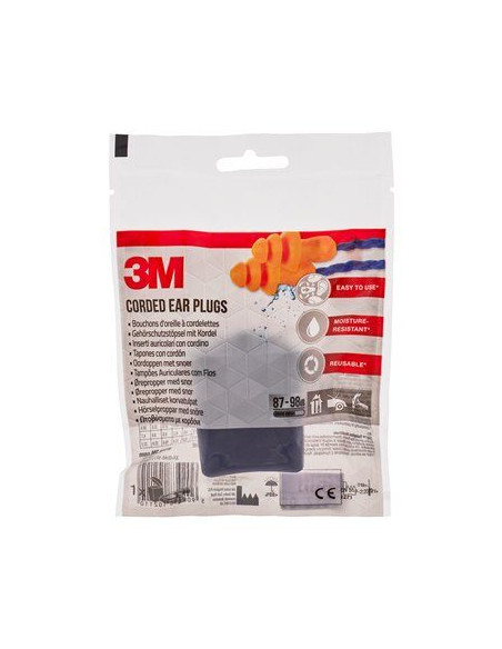 3M 1271C1 tappo per orecchie Tappo auricolare riutilizzabile Arancione 2 pz