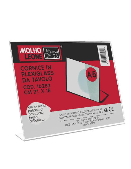 CORNICE PLEXIGLASS DA TAVOLO 20X10