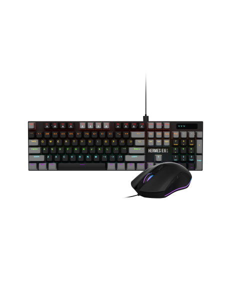 GAMDIAS KIT TAST + MOUSE HERMES E6 ELITE TAST MECCANICA E MOUSE OTTICO
