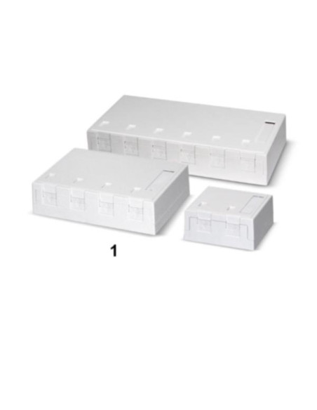 SCATOLA KEYSTONE 6 PRESE BIANCA