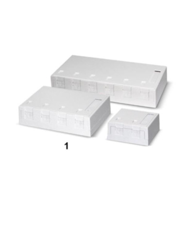 SCATOLA KEYSTONE 6 PRESE BIANCA