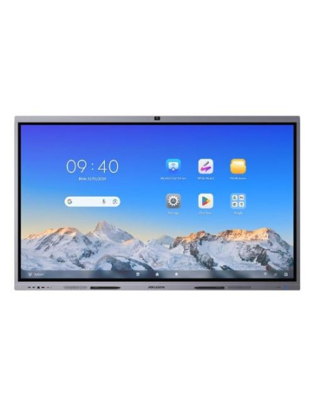 MONITOR TOUCH Interattivo HIKVISION 98'' 4K,Wi-fi/BT, Android 13,8GB,128GB,CAM8MP AI,GOOGLE EDLA, Staffa inc. *RICHIEDI IL BID*