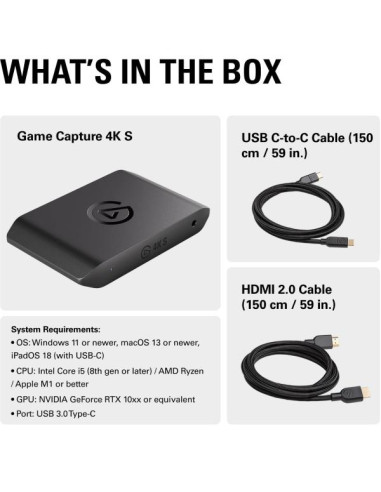 ELGATO GAME CAPTURE 4K S