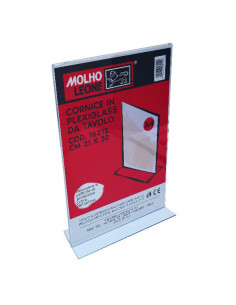 CORNICE A T PLEXIG. DA TAVOLO 21X30