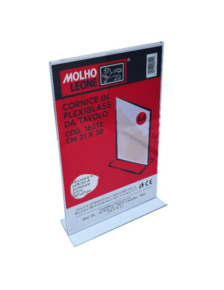 CORNICE A T PLEXIG. DA TAVOLO 21X30