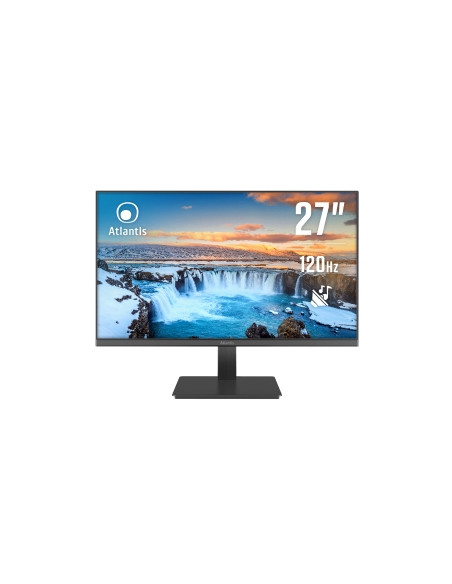 MONITOR ATLANTIS LED 27" Wide A05-HE27VF-VHM VA 1920x1080 120HZ 5ms 263±10cd/m² 4.000:1 VESA MM VGA HDMI Black