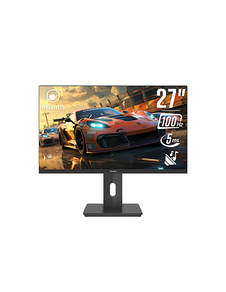 MONITOR ATLANTIS LED 27" Wide A05-HX27IFD-HCM IPS 1920x1080 100HZ 5ms 270cd/m² 1.000:1 2x2W MM Reg.H PIVOT HDMI DP USB-C Dockin