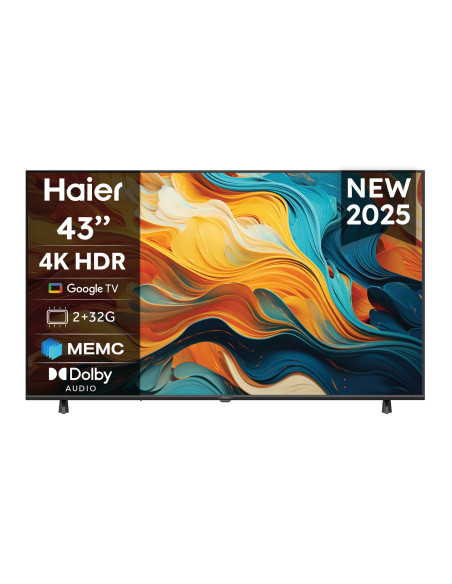Haier H43K85FUX 109,2 cm (43") 4K Ultra HD Smart TV Wi-Fi Nero 250 cd/m²