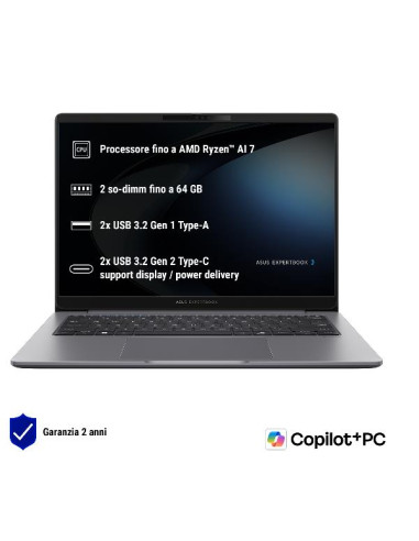 NB ASUS Commercial NX P Copilot+PC PM3606CKA-MB0185X 16" Ryzen AI R5-330 16GB SSD512GB W11P