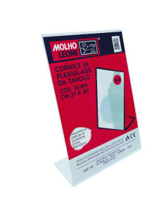 CORNICE PLEXIGLASS DA TAVOLO 21X30