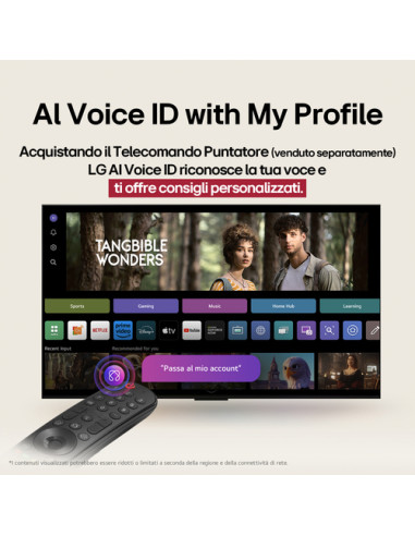 LG UHD AI 50UA75006LA TV Serie UA75 50'' 4K, α7 Gen8, HDR10, 20W, 3 HDMI con Game Optimizer, Smart TV WebOS 25