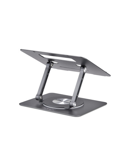 StarTech.com Supporto per PC portatile con rotazione a 360°, rialzo ergonomico da scrivania per laptop, rialzo con inclinazione