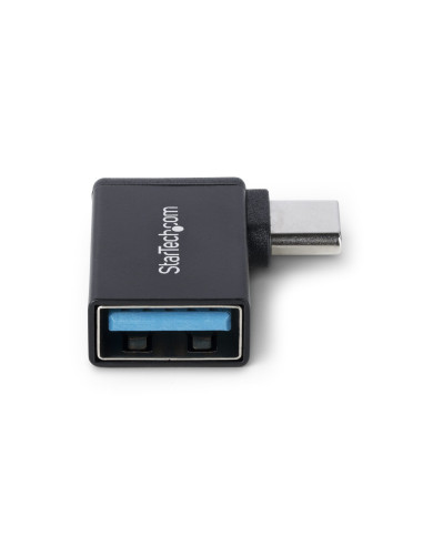 StarTech.com Adattatore USB-C a USB-A ad angolo retto, USB 5Gbps, adattatore compatto USB-C maschio a USB-A femmina, alloggiamen