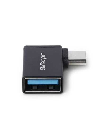 StarTech.com Adattatore USB-C a USB-A ad angolo retto, USB 5Gbps, adattatore compatto USB-C maschio a USB-A femmina, alloggiamen