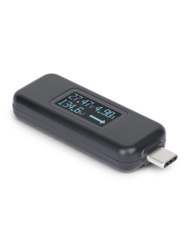 StarTech.com Multimetro Digitale USB-C, Misuratore di Tensione e Corrente con Potenza fino a 240W PD EPR, Tester Digitale Bidire