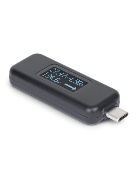 StarTech.com Multimetro Digitale USB-C, Misuratore di Tensione e Corrente con Potenza fino a 240W PD EPR, Tester Digitale Bidire