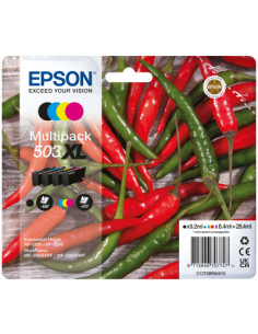 Epson 503XL cartuccia d'inchiostro 4 pz Originale Resa elevata (XL) Nero, Ciano, Magenta, Giallo