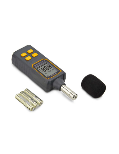 StarTech.com Fonometro Digitale Portatile, Misuratore di Rumore con Display LCD, Tester di Decibel con intervallo 30/130bBA per