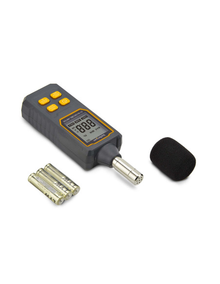 StarTech.com Fonometro Digitale Portatile, Misuratore di Rumore con Display LCD, Tester di Decibel con intervallo 30/130bBA per 