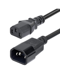 StarTech.com Cavo Prolunga di Alimentazione da 4,5m, Cavo di Alimentazione da C14 a C13 per PDU, 10A 250V, 14AWG, Prolunga Elett