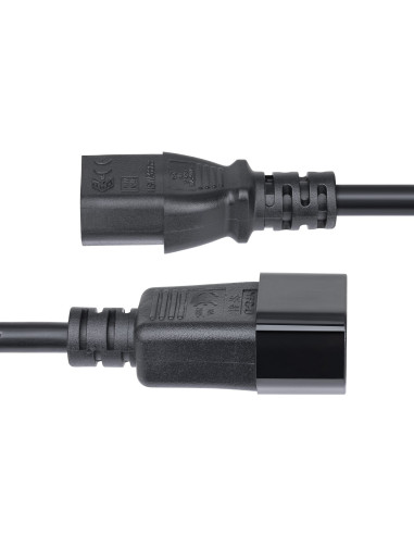 StarTech.com Cavo Prolunga di Alimentazione da 4,5m, Cavo di Alimentazione da C14 a C13 per PDU, 10A 250V, 14AWG, Prolunga Elett