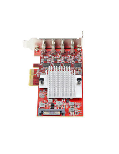 StarTech.com Scheda PCIe USB-C a 4 Porte, USB 3.2 10Gbps, Scheda di Espansione PCI Express USB Type-C con 4 Controller USB Indip