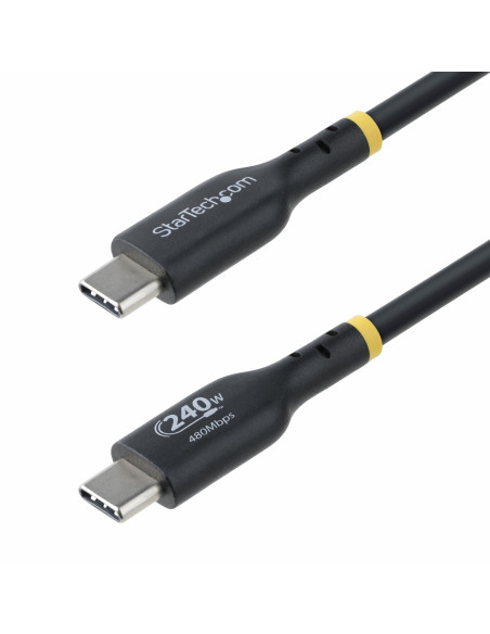 StarTech.com Cavo di Ricarica USB-C da 3m, cavo USB-C certificato USB-IF, 240W PD EPR, cavo trasferimento dati USB 2.0 Tipo-C pe