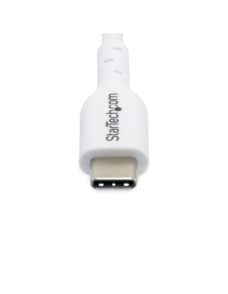 StarTech.com Cavo USB-C bianco da 2m, cavo di ricarica USB 2.0 Tipo-C per laptop, Power Delivery 60W 3A, rivestimento in TPE, ca StarTech.com Cavo USB-C bianco da 2m, cavo di ricarica USB 2.0 Tipo-C per laptop, Power Delivery 60W 3A, rivestimento in TPE, ca