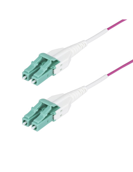 StarTech.com Cavo in fibra ottica multimodale da 1m LC a LC (UPC) OM4 Viola Erica, 50/125 µm, 40G/100G, LOMMF/VCSEL, cavo in fi StarTech.com Cavo in fibra ottica multimodale da 1m LC a LC (UPC) OM4 Viola Erica, 50/125 µm, 40G/100G, LOMMF/VCSEL, cavo in fi