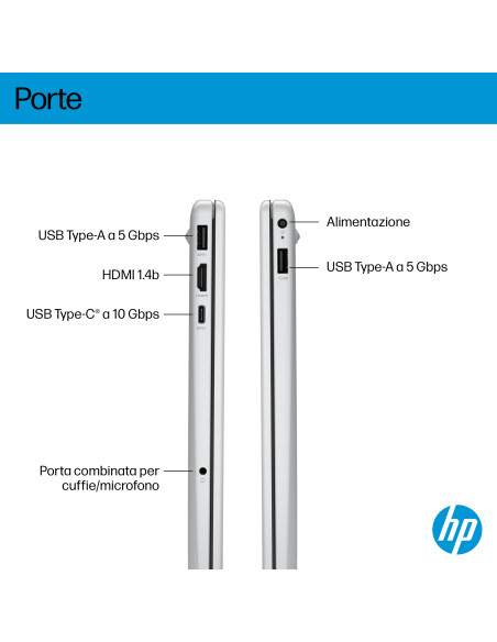 HP OmniBook 3 Laptop Next Gen AI 15-fn0010nl AMD Ryzen AI 7 Computer portatile 39,6 cm (15.6") Full HD 32 GB DDR5-SDRAM Wi-Fi 6 