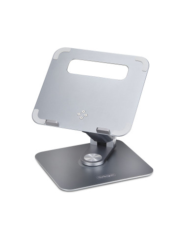 StarTech.com Supporto per PC portatile con base girevole a 360°, rialzo rotante per laptop da scrivania, altezza e inclinazione