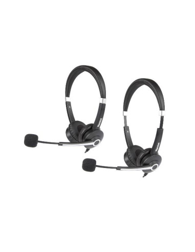 CUFFIA BUSINESS BIAURALE CON MIC.