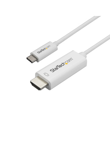 StarTech.com Cavo HDMI a USB-C da 1m - Cavetto USB 3.1 Tipo C a HDMI - 4k a 60Hz - Bianco