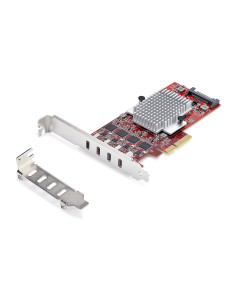StarTech.com Scheda PCIe USB-C a 4 Porte, USB 3.2 10Gbps, Scheda di Espansione PCI Express USB Type-C con 4 Controller USB Indip