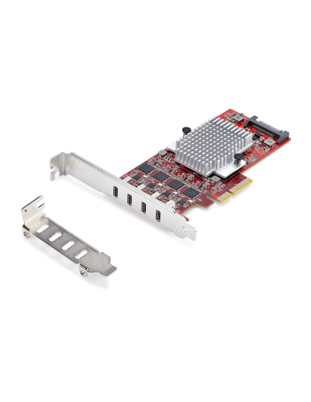 StarTech.com Scheda PCIe USB-C a 4 Porte, USB 3.2 10Gbps, Scheda di Espansione PCI Express USB Type-C con 4 Controller USB Indip StarTech.com Scheda PCIe USB-C a 4 Porte, USB 3.2 10Gbps, Scheda di Espansione PCI Express USB Type-C con 4 Controller USB Indip