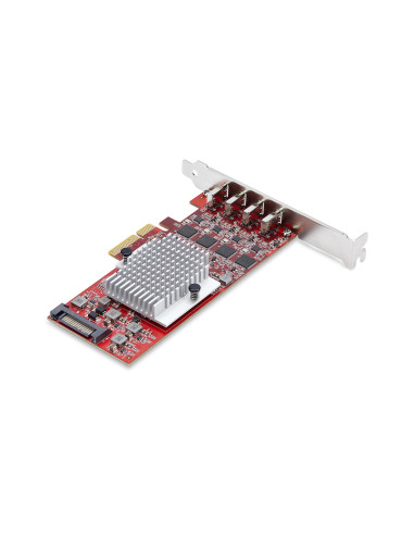 StarTech.com Scheda PCIe USB-C a 4 Porte, USB 3.2 10Gbps, Scheda di Espansione PCI Express USB Type-C con 4 Controller USB Indip