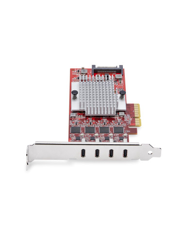 StarTech.com Scheda PCIe USB-C a 4 Porte, USB 3.2 10Gbps, Scheda di Espansione PCI Express USB Type-C con 4 Controller USB Indip
